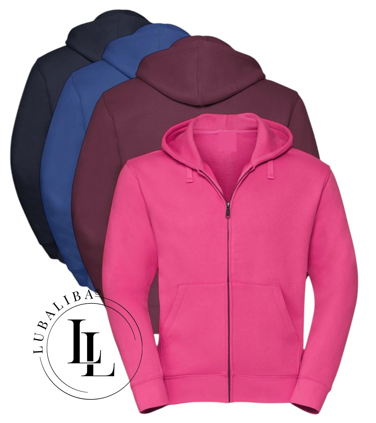 KAPUZEN-JACKE UNISEX SWEAT- JACKE NEW COLORS